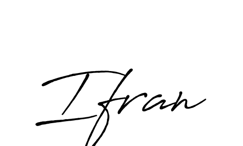 How to make Ifran signature? Antro_Vectra_Bolder is a professional autograph style. Create handwritten signature for Ifran name. Ifran signature style 7 images and pictures png