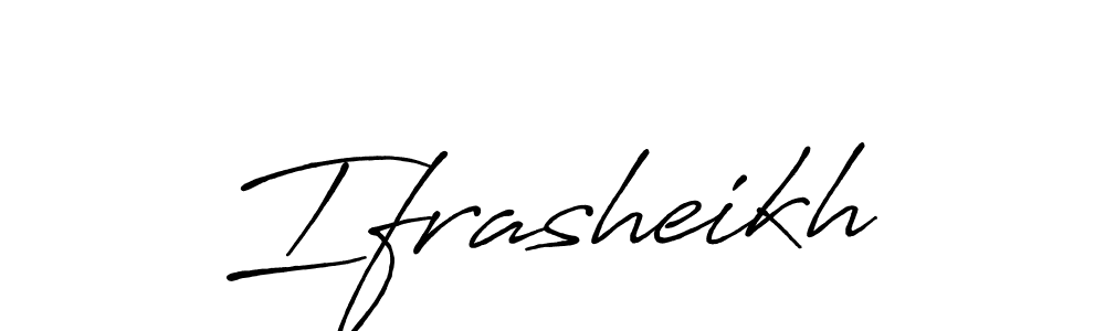 Ifrasheikh stylish signature style. Best Handwritten Sign (Antro_Vectra_Bolder) for my name. Handwritten Signature Collection Ideas for my name Ifrasheikh. Ifrasheikh signature style 7 images and pictures png