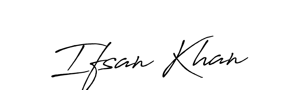 Design your own signature with our free online signature maker. With this signature software, you can create a handwritten (Antro_Vectra_Bolder) signature for name Ifsan Khan. Ifsan Khan signature style 7 images and pictures png