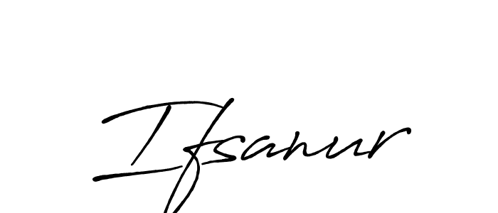 How to make Ifsanur signature? Antro_Vectra_Bolder is a professional autograph style. Create handwritten signature for Ifsanur name. Ifsanur signature style 7 images and pictures png