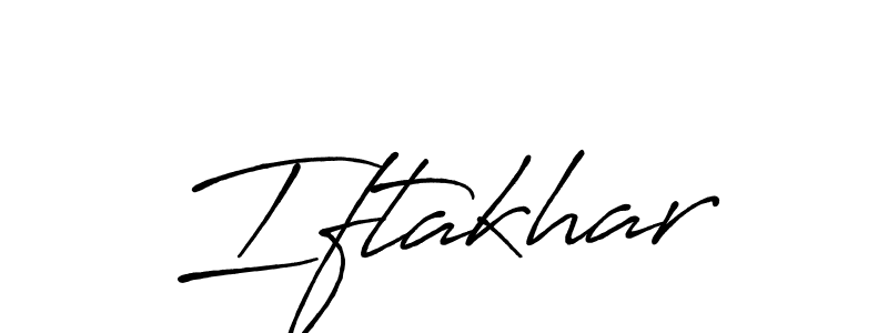 Iftakhar stylish signature style. Best Handwritten Sign (Antro_Vectra_Bolder) for my name. Handwritten Signature Collection Ideas for my name Iftakhar. Iftakhar signature style 7 images and pictures png
