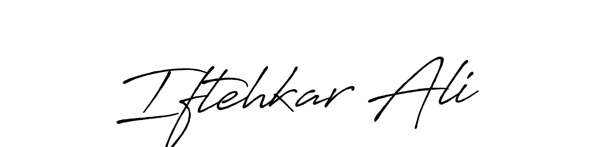 Also we have Iftehkar Ali name is the best signature style. Create professional handwritten signature collection using Antro_Vectra_Bolder autograph style. Iftehkar Ali signature style 7 images and pictures png