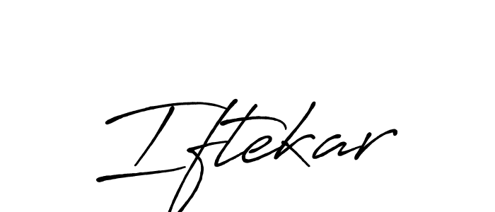 Make a beautiful signature design for name Iftekar. Use this online signature maker to create a handwritten signature for free. Iftekar signature style 7 images and pictures png