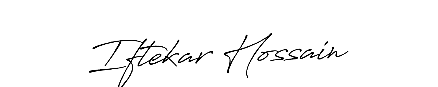 The best way (Antro_Vectra_Bolder) to make a short signature is to pick only two or three words in your name. The name Iftekar Hossain include a total of six letters. For converting this name. Iftekar Hossain signature style 7 images and pictures png