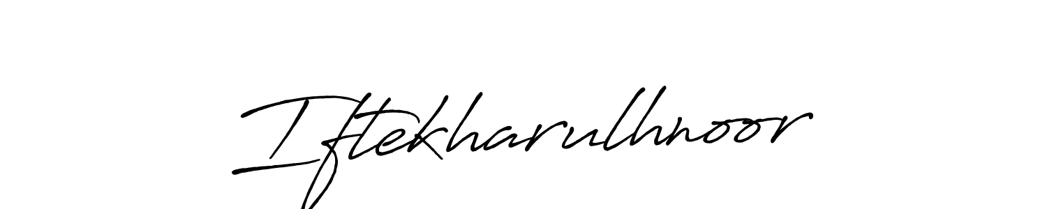 How to make Iftekharulhnoor name signature. Use Antro_Vectra_Bolder style for creating short signs online. This is the latest handwritten sign. Iftekharulhnoor signature style 7 images and pictures png