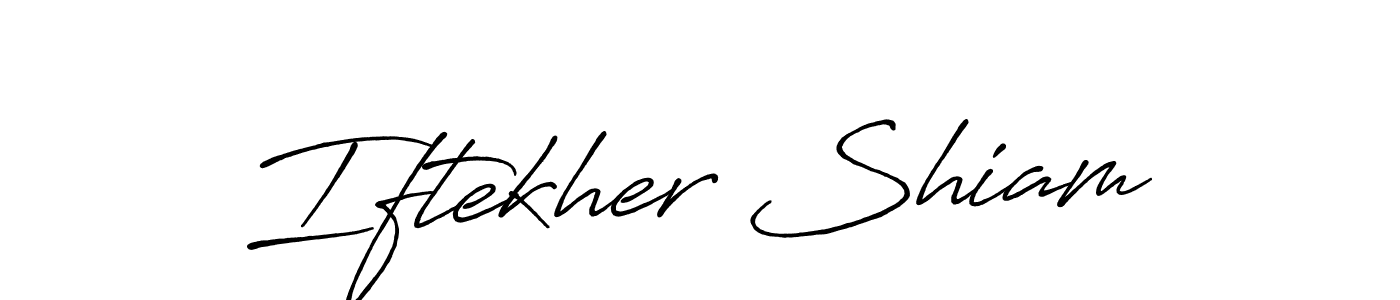 Similarly Antro_Vectra_Bolder is the best handwritten signature design. Signature creator online .You can use it as an online autograph creator for name Iftekher Shiam. Iftekher Shiam signature style 7 images and pictures png