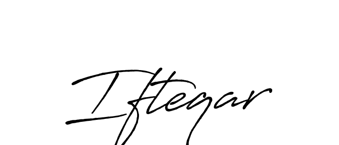 Use a signature maker to create a handwritten signature online. With this signature software, you can design (Antro_Vectra_Bolder) your own signature for name Ifteqar. Ifteqar signature style 7 images and pictures png