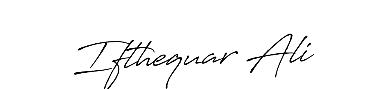 Use a signature maker to create a handwritten signature online. With this signature software, you can design (Antro_Vectra_Bolder) your own signature for name Ifthequar Ali. Ifthequar Ali signature style 7 images and pictures png