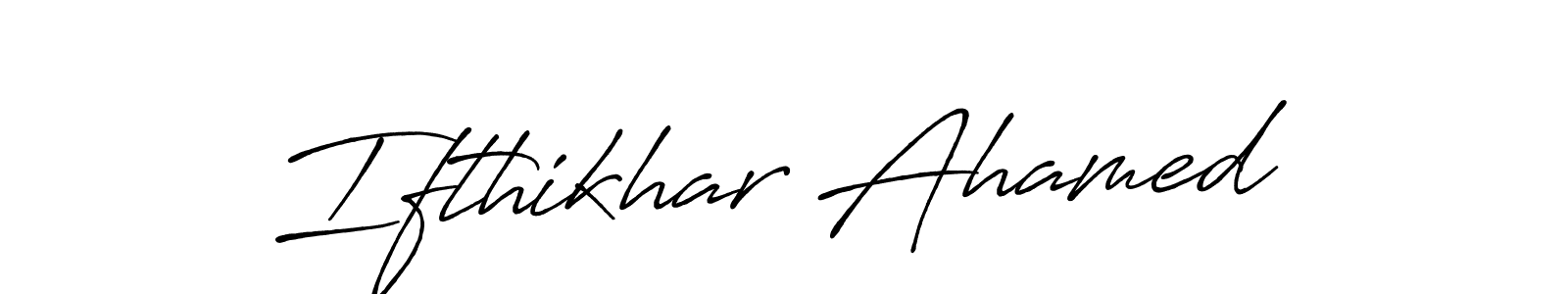 It looks lik you need a new signature style for name Ifthikhar Ahamed. Design unique handwritten (Antro_Vectra_Bolder) signature with our free signature maker in just a few clicks. Ifthikhar Ahamed signature style 7 images and pictures png