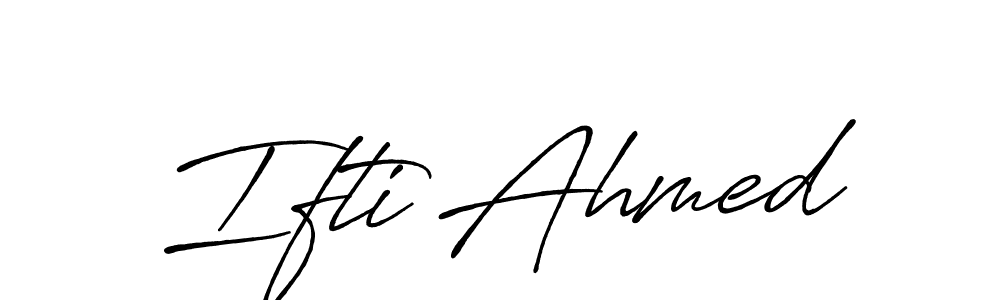 Once you've used our free online signature maker to create your best signature Antro_Vectra_Bolder style, it's time to enjoy all of the benefits that Ifti Ahmed name signing documents. Ifti Ahmed signature style 7 images and pictures png