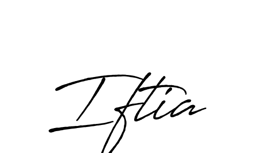 Also we have Iftia name is the best signature style. Create professional handwritten signature collection using Antro_Vectra_Bolder autograph style. Iftia signature style 7 images and pictures png