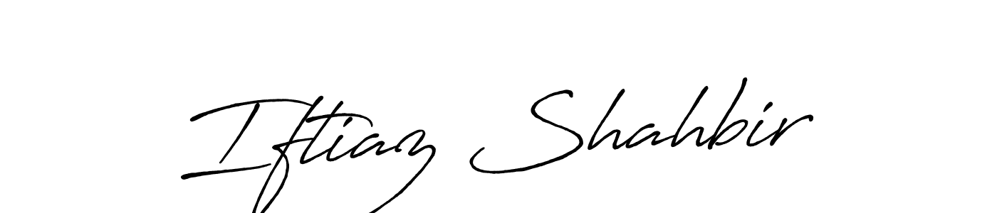 Use a signature maker to create a handwritten signature online. With this signature software, you can design (Antro_Vectra_Bolder) your own signature for name Iftiaz Shahbir. Iftiaz Shahbir signature style 7 images and pictures png