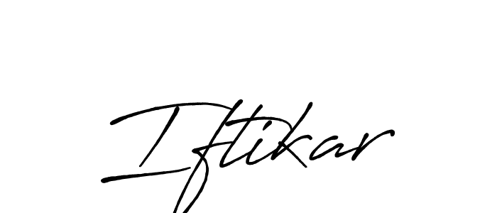 Make a beautiful signature design for name Iftikar. Use this online signature maker to create a handwritten signature for free. Iftikar signature style 7 images and pictures png