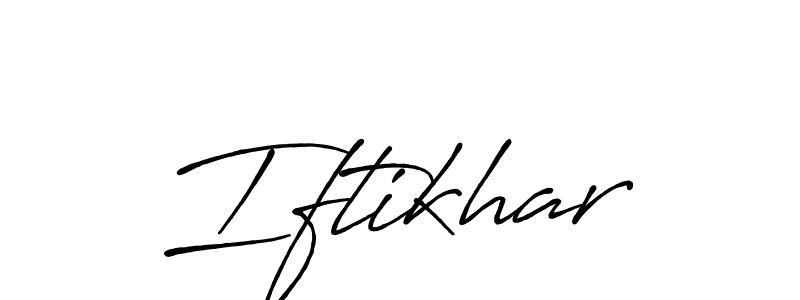 It looks lik you need a new signature style for name Iftikhar. Design unique handwritten (Antro_Vectra_Bolder) signature with our free signature maker in just a few clicks. Iftikhar signature style 7 images and pictures png