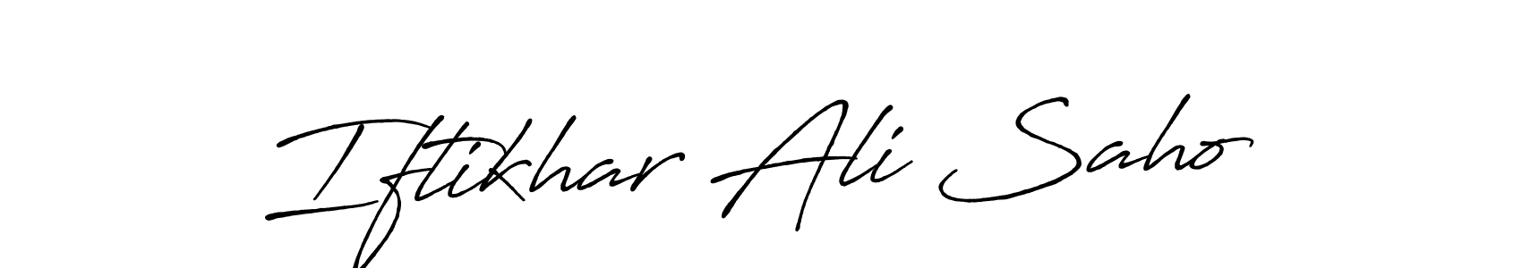 How to Draw Iftikhar Ali Saho signature style? Antro_Vectra_Bolder is a latest design signature styles for name Iftikhar Ali Saho. Iftikhar Ali Saho signature style 7 images and pictures png