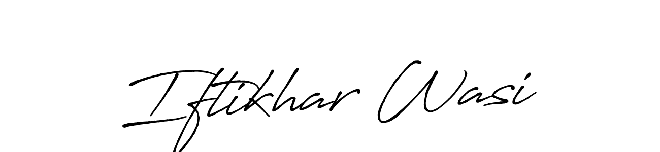 Also You can easily find your signature by using the search form. We will create Iftikhar Wasi name handwritten signature images for you free of cost using Antro_Vectra_Bolder sign style. Iftikhar Wasi signature style 7 images and pictures png