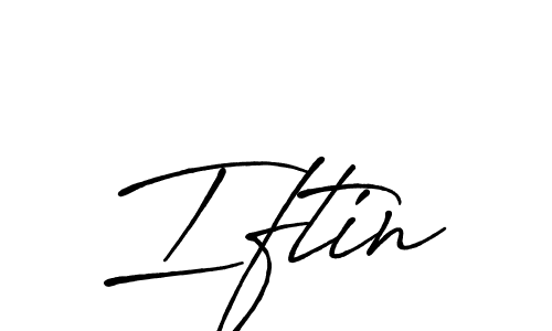 How to make Iftin signature? Antro_Vectra_Bolder is a professional autograph style. Create handwritten signature for Iftin name. Iftin signature style 7 images and pictures png