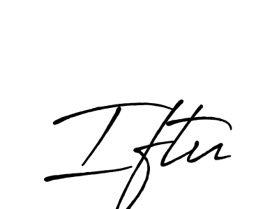 if you are searching for the best signature style for your name Iftu. so please give up your signature search. here we have designed multiple signature styles  using Antro_Vectra_Bolder. Iftu signature style 7 images and pictures png