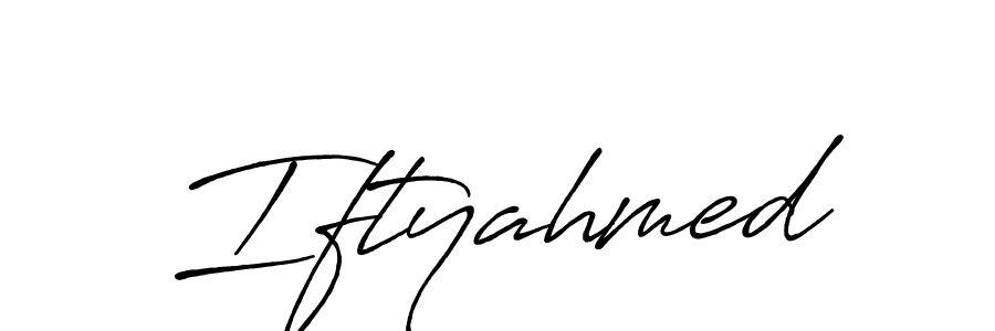 Make a beautiful signature design for name Iftyahmed. Use this online signature maker to create a handwritten signature for free. Iftyahmed signature style 7 images and pictures png