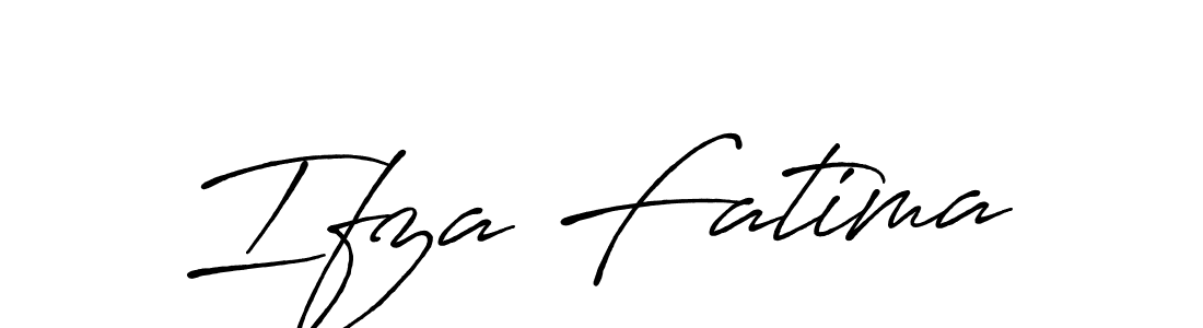 How to make Ifza Fatima name signature. Use Antro_Vectra_Bolder style for creating short signs online. This is the latest handwritten sign. Ifza Fatima signature style 7 images and pictures png