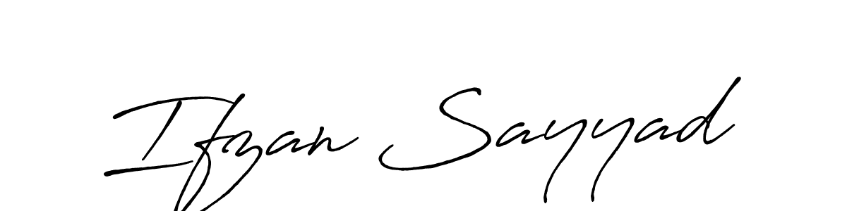 Once you've used our free online signature maker to create your best signature Antro_Vectra_Bolder style, it's time to enjoy all of the benefits that Ifzan Sayyad name signing documents. Ifzan Sayyad signature style 7 images and pictures png