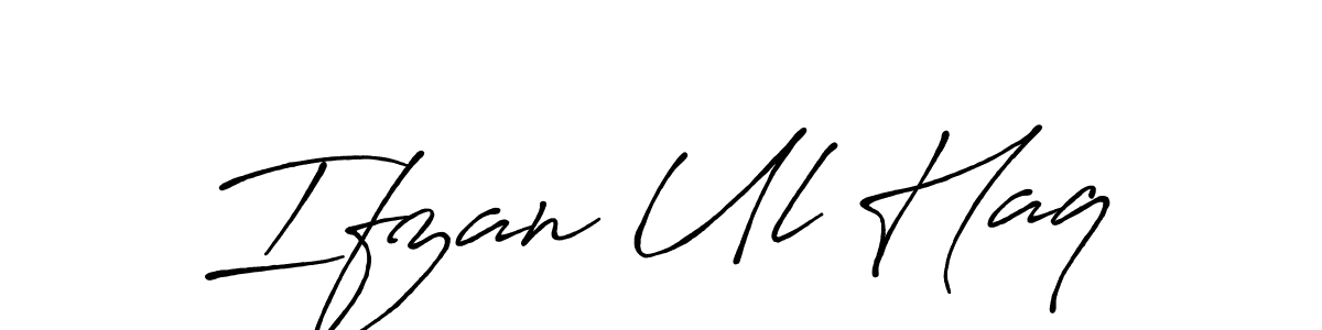 Also we have Ifzan Ul Haq name is the best signature style. Create professional handwritten signature collection using Antro_Vectra_Bolder autograph style. Ifzan Ul Haq signature style 7 images and pictures png