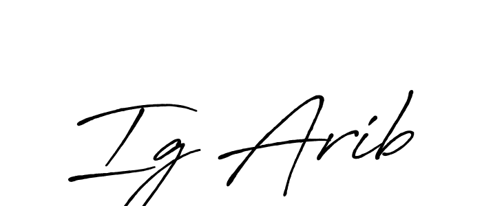 The best way (Antro_Vectra_Bolder) to make a short signature is to pick only two or three words in your name. The name Ig Arib include a total of six letters. For converting this name. Ig Arib signature style 7 images and pictures png