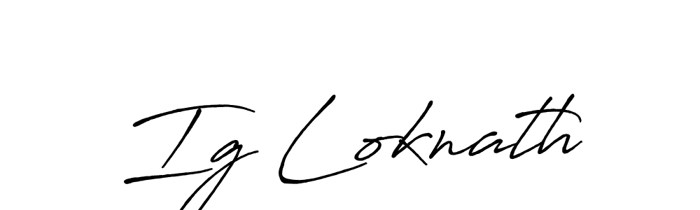 It looks lik you need a new signature style for name Ig Loknath. Design unique handwritten (Antro_Vectra_Bolder) signature with our free signature maker in just a few clicks. Ig Loknath signature style 7 images and pictures png