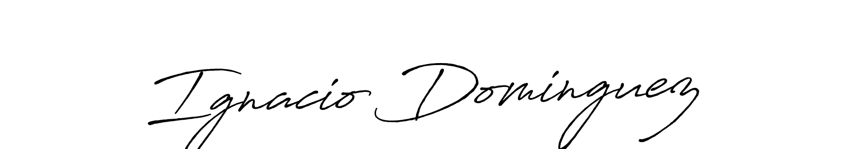 Design your own signature with our free online signature maker. With this signature software, you can create a handwritten (Antro_Vectra_Bolder) signature for name Ignacio Dominguez. Ignacio Dominguez signature style 7 images and pictures png