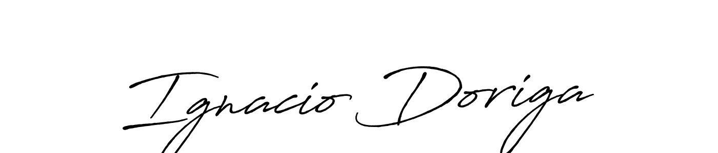 How to make Ignacio Doriga name signature. Use Antro_Vectra_Bolder style for creating short signs online. This is the latest handwritten sign. Ignacio Doriga signature style 7 images and pictures png