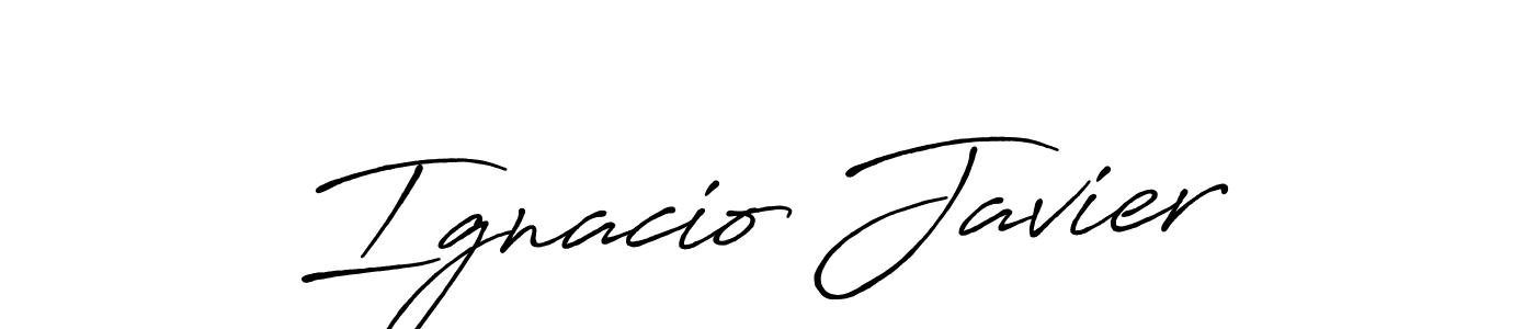 Use a signature maker to create a handwritten signature online. With this signature software, you can design (Antro_Vectra_Bolder) your own signature for name Ignacio Javier. Ignacio Javier signature style 7 images and pictures png