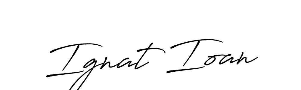 It looks lik you need a new signature style for name Ignat Ioan. Design unique handwritten (Antro_Vectra_Bolder) signature with our free signature maker in just a few clicks. Ignat Ioan signature style 7 images and pictures png