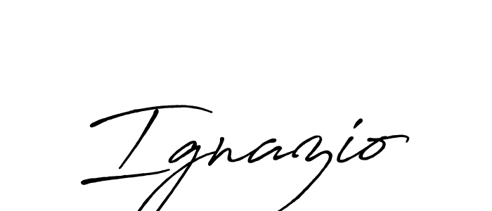 Create a beautiful signature design for name Ignazio. With this signature (Antro_Vectra_Bolder) fonts, you can make a handwritten signature for free. Ignazio signature style 7 images and pictures png