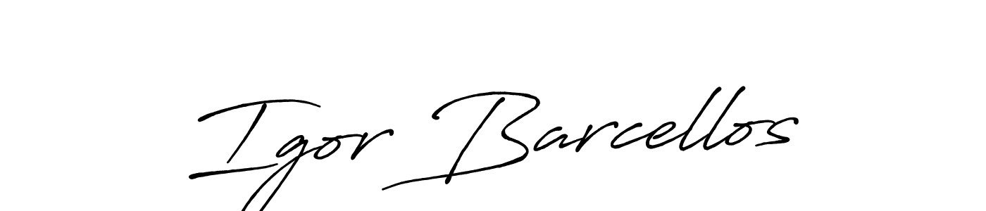 Also we have Igor Barcellos name is the best signature style. Create professional handwritten signature collection using Antro_Vectra_Bolder autograph style. Igor Barcellos signature style 7 images and pictures png