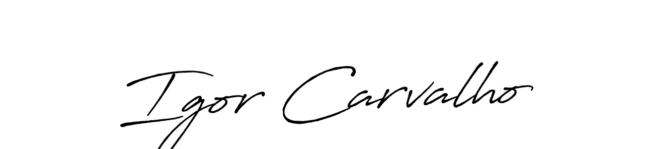 You should practise on your own different ways (Antro_Vectra_Bolder) to write your name (Igor Carvalho) in signature. don't let someone else do it for you. Igor Carvalho signature style 7 images and pictures png