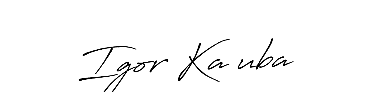 How to make Igor Kačuba name signature. Use Antro_Vectra_Bolder style for creating short signs online. This is the latest handwritten sign. Igor Kačuba signature style 7 images and pictures png