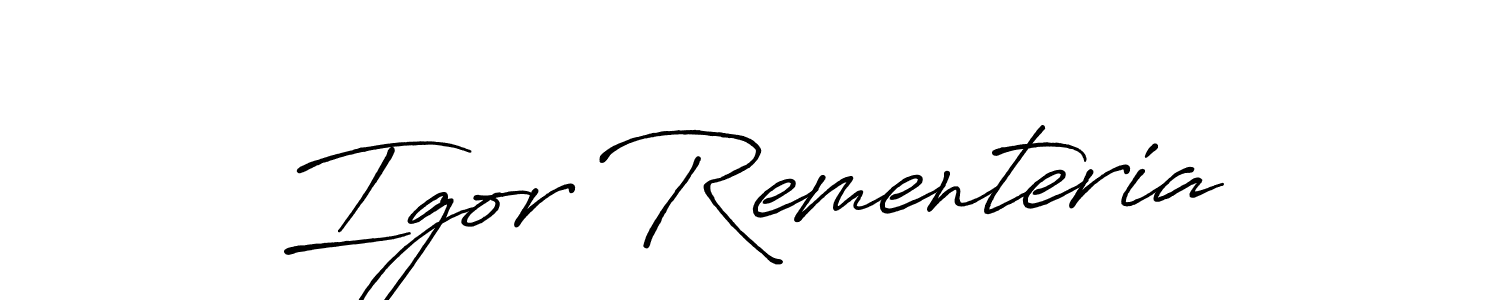 Similarly Antro_Vectra_Bolder is the best handwritten signature design. Signature creator online .You can use it as an online autograph creator for name Igor Rementeria. Igor Rementeria signature style 7 images and pictures png