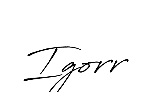 Igorr stylish signature style. Best Handwritten Sign (Antro_Vectra_Bolder) for my name. Handwritten Signature Collection Ideas for my name Igorr. Igorr signature style 7 images and pictures png