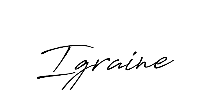 Also You can easily find your signature by using the search form. We will create Igraine name handwritten signature images for you free of cost using Antro_Vectra_Bolder sign style. Igraine signature style 7 images and pictures png