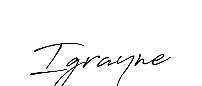 You should practise on your own different ways (Antro_Vectra_Bolder) to write your name (Igrayne) in signature. don't let someone else do it for you. Igrayne signature style 7 images and pictures png