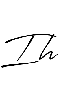 Also we have Ih name is the best signature style. Create professional handwritten signature collection using Antro_Vectra_Bolder autograph style. Ih signature style 7 images and pictures png