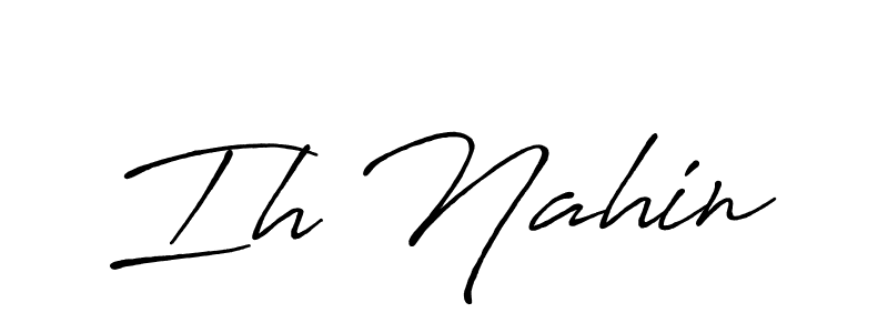 Make a beautiful signature design for name Ih Nahin. Use this online signature maker to create a handwritten signature for free. Ih Nahin signature style 7 images and pictures png