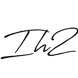 Make a beautiful signature design for name Ih2. With this signature (Antro_Vectra_Bolder) style, you can create a handwritten signature for free. Ih2 signature style 7 images and pictures png