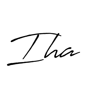 How to make Iha name signature. Use Antro_Vectra_Bolder style for creating short signs online. This is the latest handwritten sign. Iha signature style 7 images and pictures png