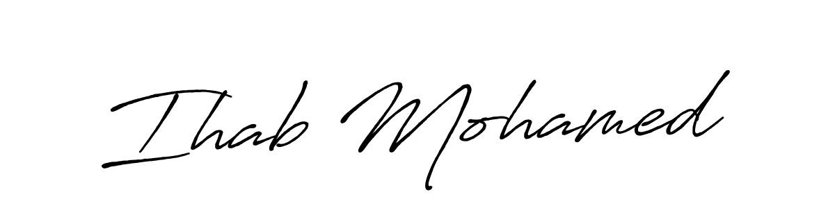 Make a beautiful signature design for name Ihab Mohamed. Use this online signature maker to create a handwritten signature for free. Ihab Mohamed signature style 7 images and pictures png