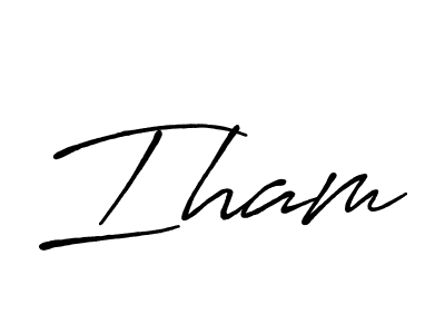 Make a beautiful signature design for name Iham. Use this online signature maker to create a handwritten signature for free. Iham signature style 7 images and pictures png