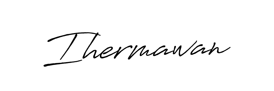 Make a beautiful signature design for name Ihermawan. With this signature (Antro_Vectra_Bolder) style, you can create a handwritten signature for free. Ihermawan signature style 7 images and pictures png