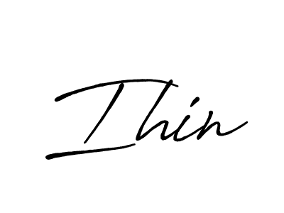 How to Draw Ihin signature style? Antro_Vectra_Bolder is a latest design signature styles for name Ihin. Ihin signature style 7 images and pictures png