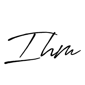 Once you've used our free online signature maker to create your best signature Antro_Vectra_Bolder style, it's time to enjoy all of the benefits that Ihm name signing documents. Ihm signature style 7 images and pictures png