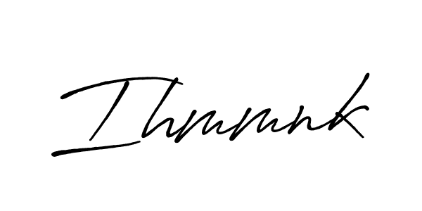 How to Draw Ihmmnk signature style? Antro_Vectra_Bolder is a latest design signature styles for name Ihmmnk. Ihmmnk signature style 7 images and pictures png